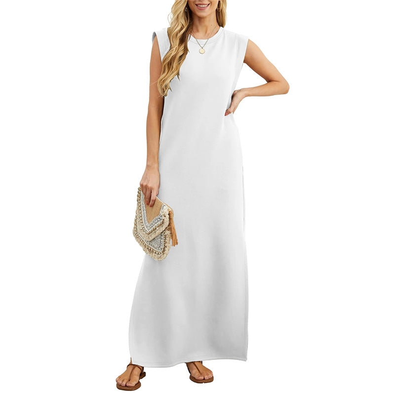 Therese™ | Robe maxi sans manches au style minimaliste