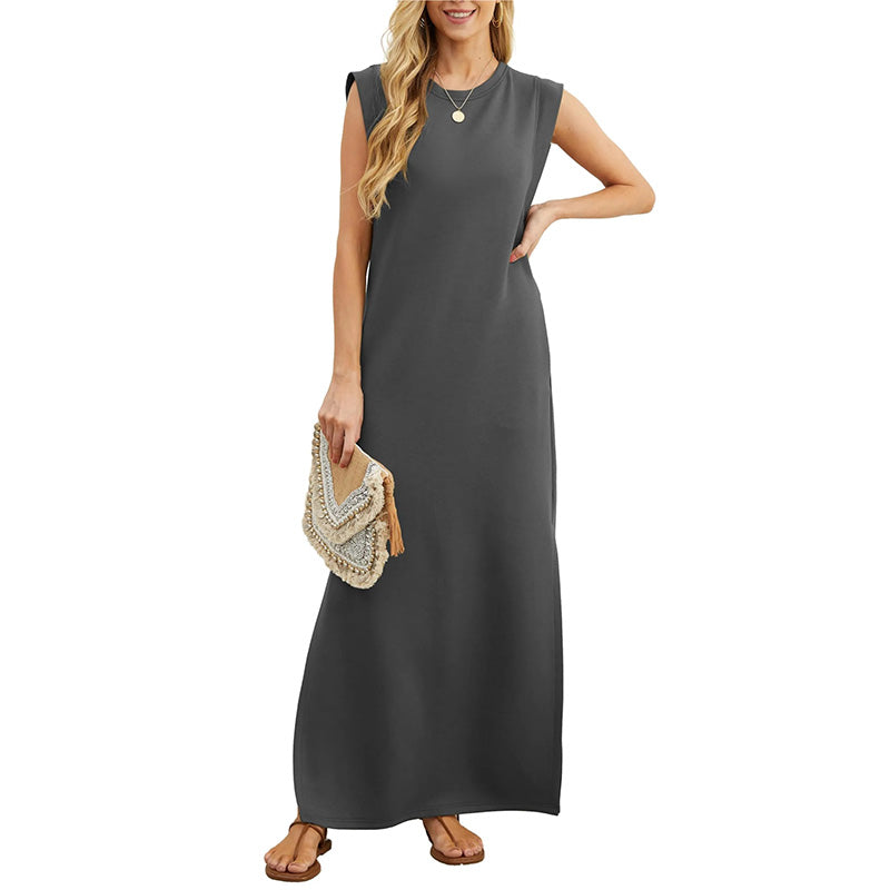 Therese™ | Robe maxi sans manches au style minimaliste