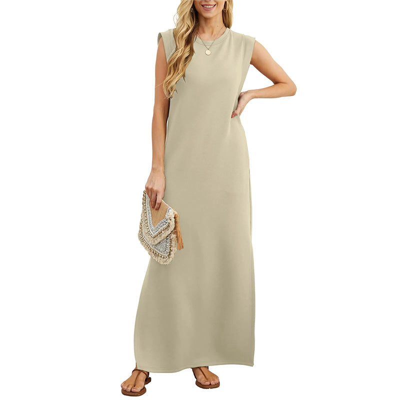 Therese™ | Robe maxi sans manches au style minimaliste