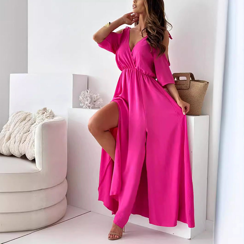 Valentina™ | Robe Maxi Fluide Sans Épaules