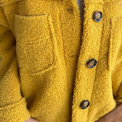 Dion - Veste en laine courte avec revers