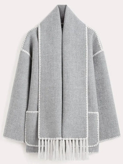 CELESTE I MANTEAU POUR DAMES EN LAINE AVEC ÉCHARPE